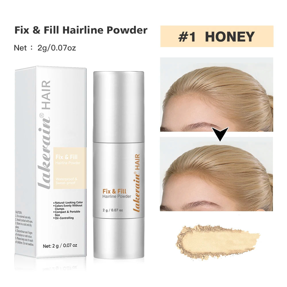 Waterproof Hairline & Root Concealer Pen – Instant Grey Coverage with Easy Blend Powder Stick for Normal Hair - 1blonde