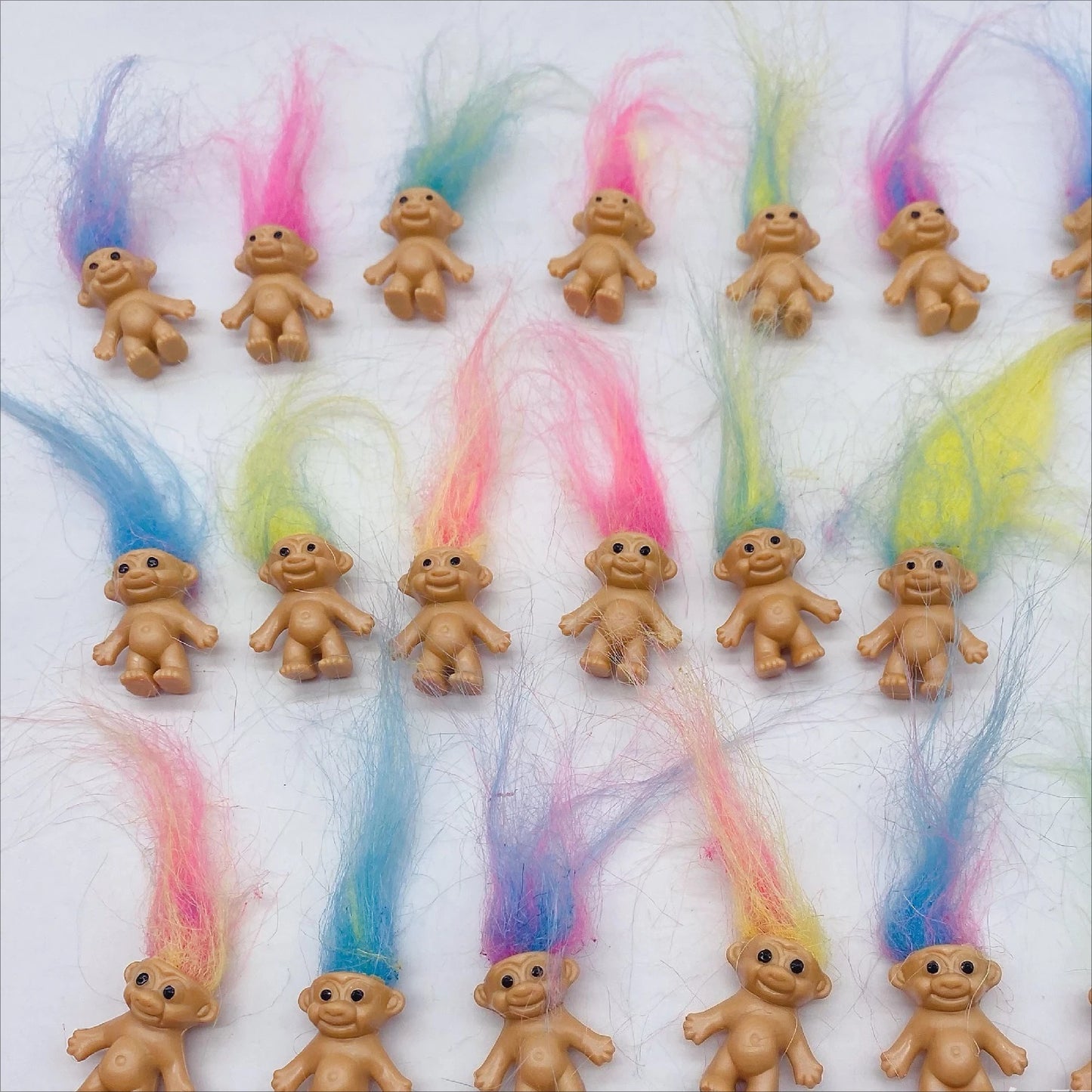 Troll Dolls, Vintage Trolls Lucky Doll Figures, Chromatic Adorable Cute Little Guys Collection, Party Favors,Christmas,Hallow