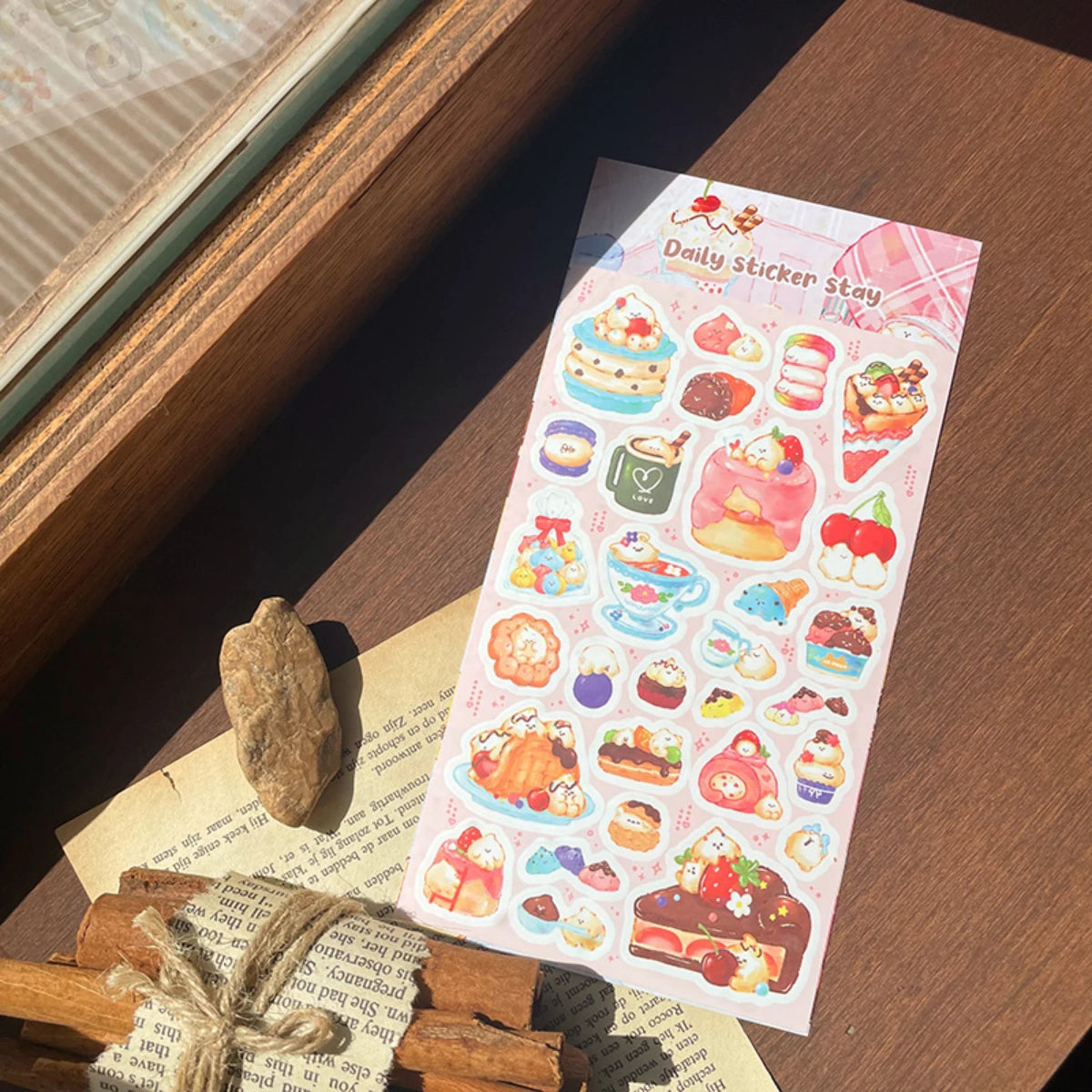 Korean Import Suatelier Baking Bread Cake Desserts Food Stickers Scrapbooking Diy Journal Stationery Sticker Deco School Supp