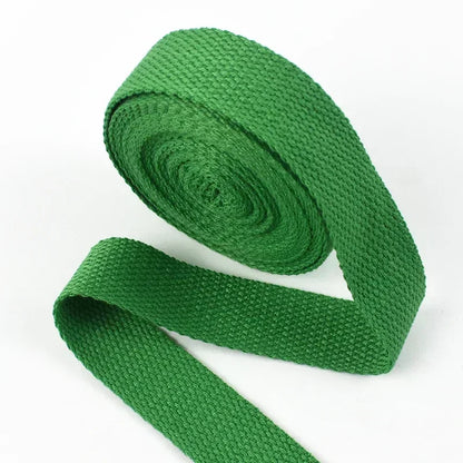 5Meters 1.3mm 20-50mm Cotton Webbings Tape for Bag Strap Backpack Label Ribbon Band Clothes Bias Binding DIY Sewing Accessori