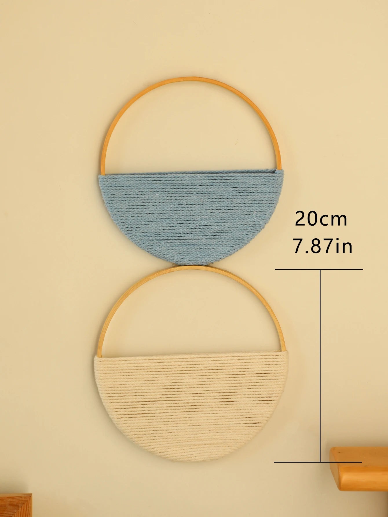 2 Pcs Macrame Wall Hanging Woven Boho Wall Decor Art Chic Bohemian Home Decorations Apartment Bedroom Living Room Dorm Nurser
