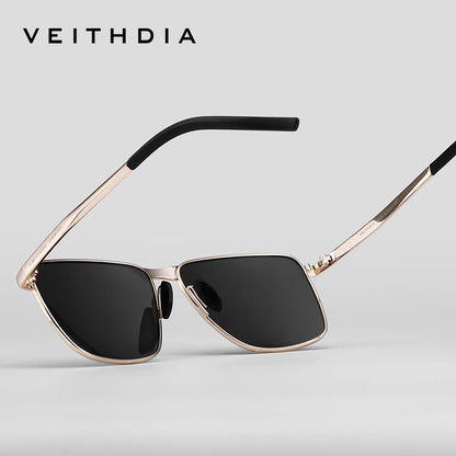 VEITHDIA Brand Men's Vintage Sports Sunglasses Polarized UV400 Lens Eyewear Accessories Male Outdoor Sun Glasses For Women V2