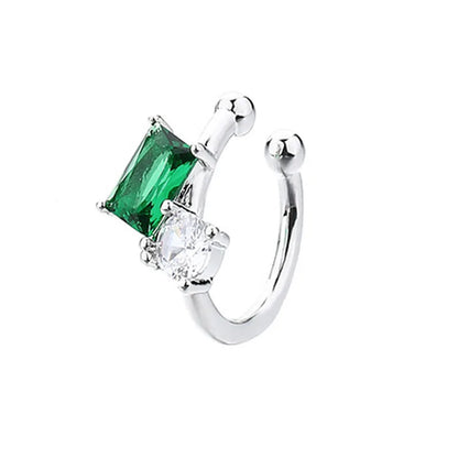 1Pcs Ear Cuff Helix Bone Climber Green Climbing Clip Non Pierced Clip-on Earrings Wrap No Piercing Fake Cartilage Non Pierced