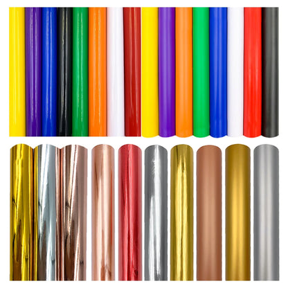 Permanent Adhesive Vinyl Matte Metal Colors Vinyl Sheets for Christmas Halloween Party Home Decoration Stickers Craft Cars De