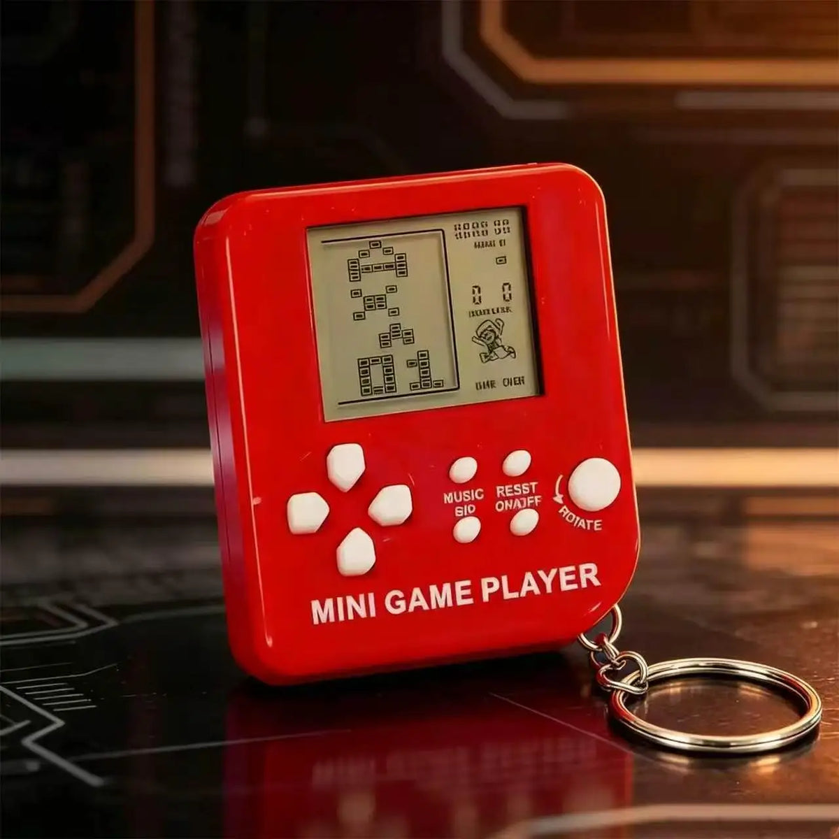 Classic Retro Mini Handheld Game Console Children Educational Electronic Game Toy Creative Gift for Kids - Maka red
