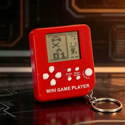 Classic Retro Mini Handheld Game Console Children Educational Electronic Game Toy Creative Gift for Kids - Maka red