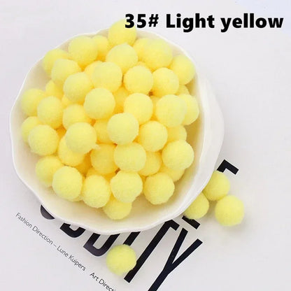 Mini Fluffy Soft Pom Poms Pompoms Ball,Handmade Craft Toys,Wedding Christmas Decor,DIY Sewing Supplies,8mm,10mm,15mm,20mm,30m
