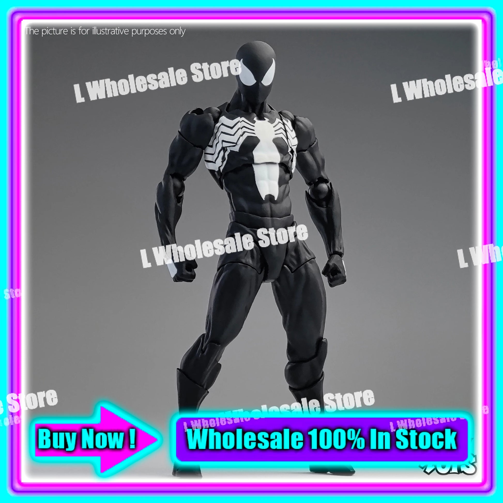 In Stock Mess Toys Superior Symbiote Scarlet Spider Ct Toys Spiderman Daredevil Batman Wolverine Anime Action Figure Gifts To