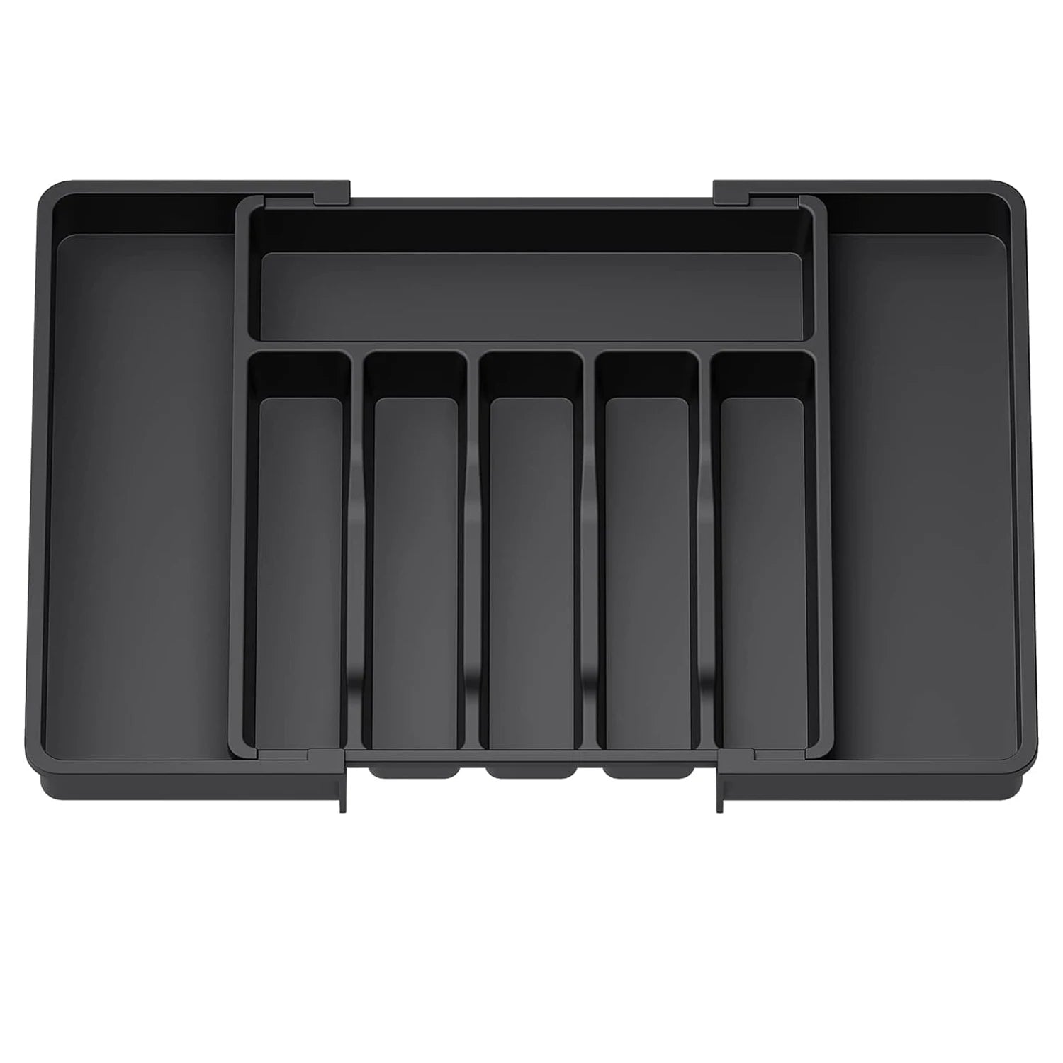1Pcs Upgradation Adjustable Flatware Tableware Organizer – Plastic Multifunctional Drawer Organizer for Kitchen Counter Utens