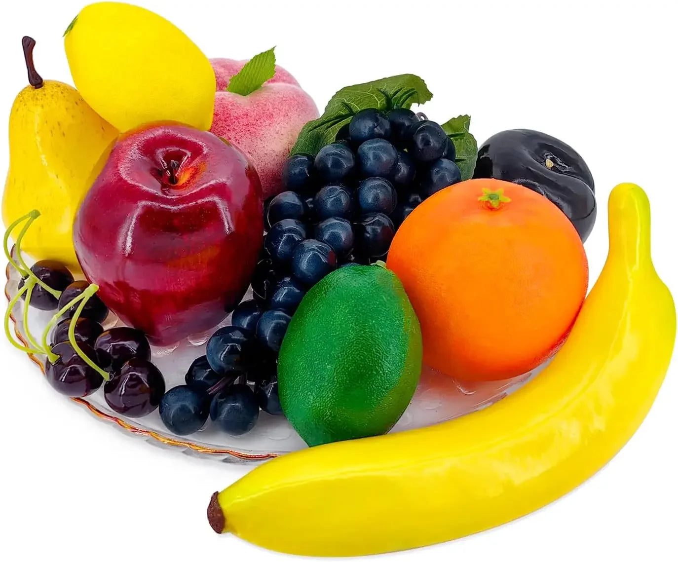 Set of Fake Fruits for Home Decoration, Fruit Model for Party Decoration, Fruit, Strawberry, Mango, Bananas, 20 Pieces/Set - 