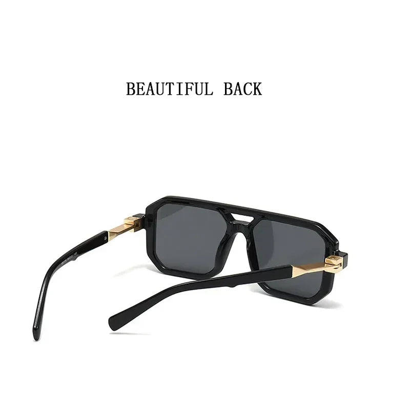 2025 Vintage Fashion Sun Protection Sunglasses for Men Square Shades Retro Flair Sunglasses Womens Trendy Shades Gafas De Sol