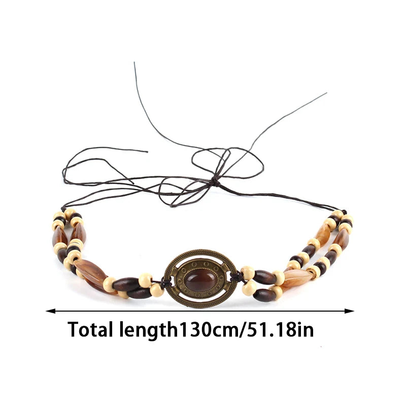 Hat Accessories Ethnic Style Hat Decorative Ribbon Rope DIY Cowboy Hat Lace-up Headband Men's Women's Hat Bands Fashion Decor
