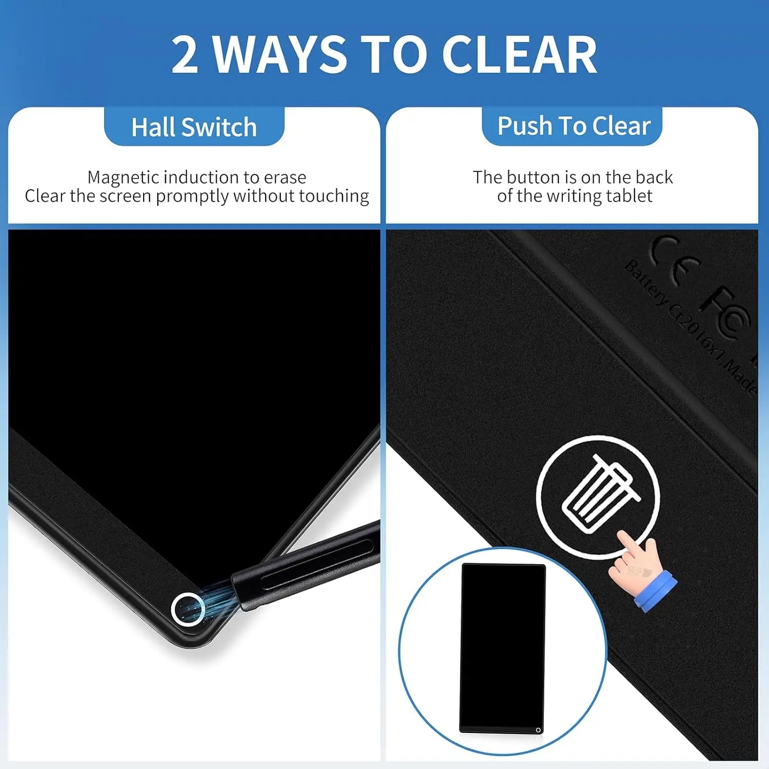 6.5" Full Screen LCD Writing Tablet, Portable Digital Notepad, Lightweight Pocket Design, Ideal For Creative Sketching Drafti