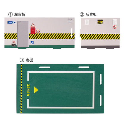 Diorama 1 32 Model Parking Space Diecast Car Miniature Cars Alloy Model PVC Board Scene Garage Background Wall DIY Ornament