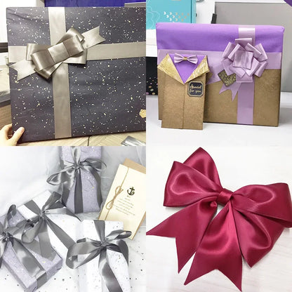 6/10/15/20/25/40/50mm Satin Ribbons DIY Artificial Crafts Wedding Party Supplies Handicraft Sewing Accessories Material 22met