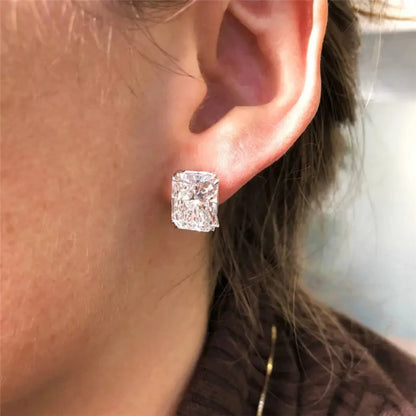 CAOSHI Stylish Simple Stud Earrings for Women Trendy Modern Style Dazzling Zirconia Accessories Wedding Engagement Jewelry Gi