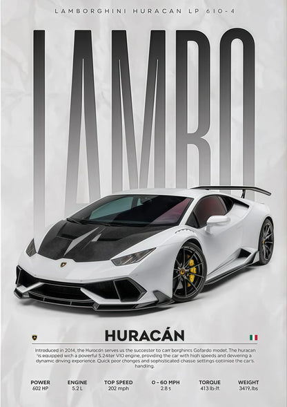 Modern Famous Cars W16 750S Canvas Painting Wall Art Fashion Luxury Sports Car Poster Prints For Living Room Home Decor Gift 