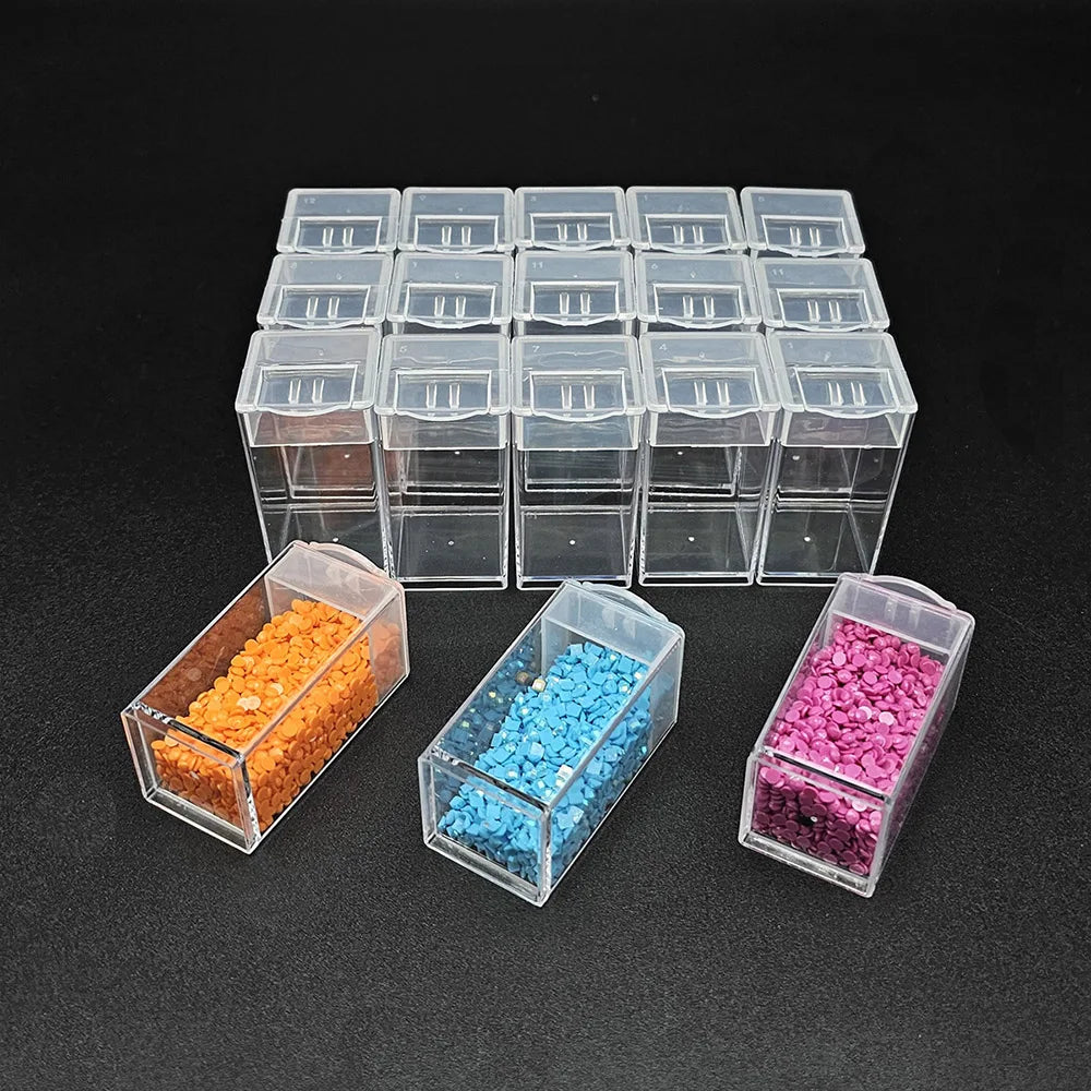 5D DIY Diamond Painting Tools Accessories Storage Box Container Diamond Embroidery Accessories Drill Box Mosaic Container Cas