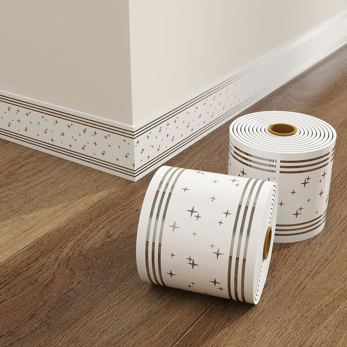500cm*10cm Self-adhesive BaseboardWall border decorative strip thick waterproof Window Sills Door Frames Decor