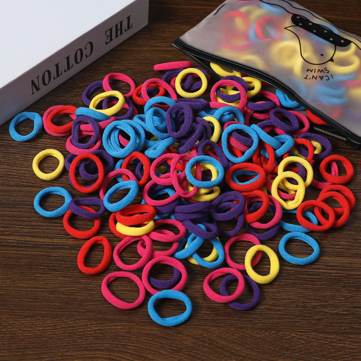 50/100Pcs Colorful Nylon Hair Bands for Children Scrunchie Hair Ties Rubber Band Kids Elastic Hair Leagues Girl Hair Accessor