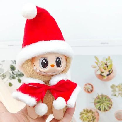 Mini Doll'S Clothes Outfit Accessories For Labubu Idol V1 V2 Christmas Cookie Man Sweater Hat New Year Clothes Gift - Hat  Ca