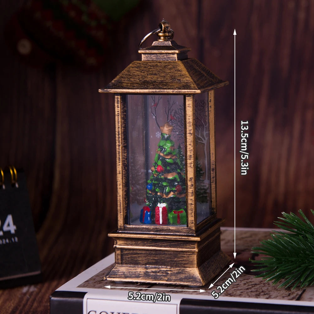 1PC Light Night Light Christmas Interior Light Desktop Decoration Christmas Tree Santa Claus Decorative Desktop Decoration No