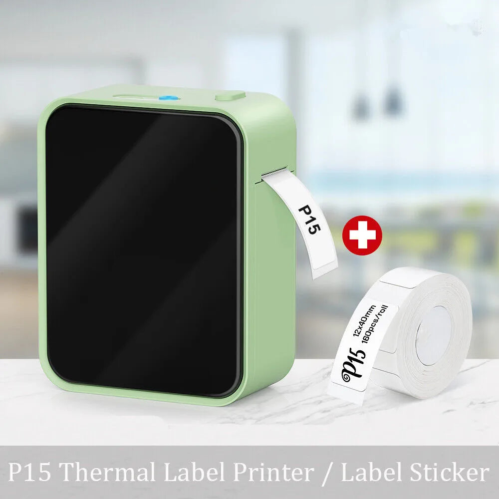 Marklife P15 Thermal Label Printer Similar as D11 D110 D101 Labeling Machine Wireless Bluetooth Label Maker With Label Sticke