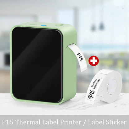 Marklife P15 Thermal Label Printer Similar as D11 D110 D101 Labeling Machine Wireless Bluetooth Label Maker With Label Sticke