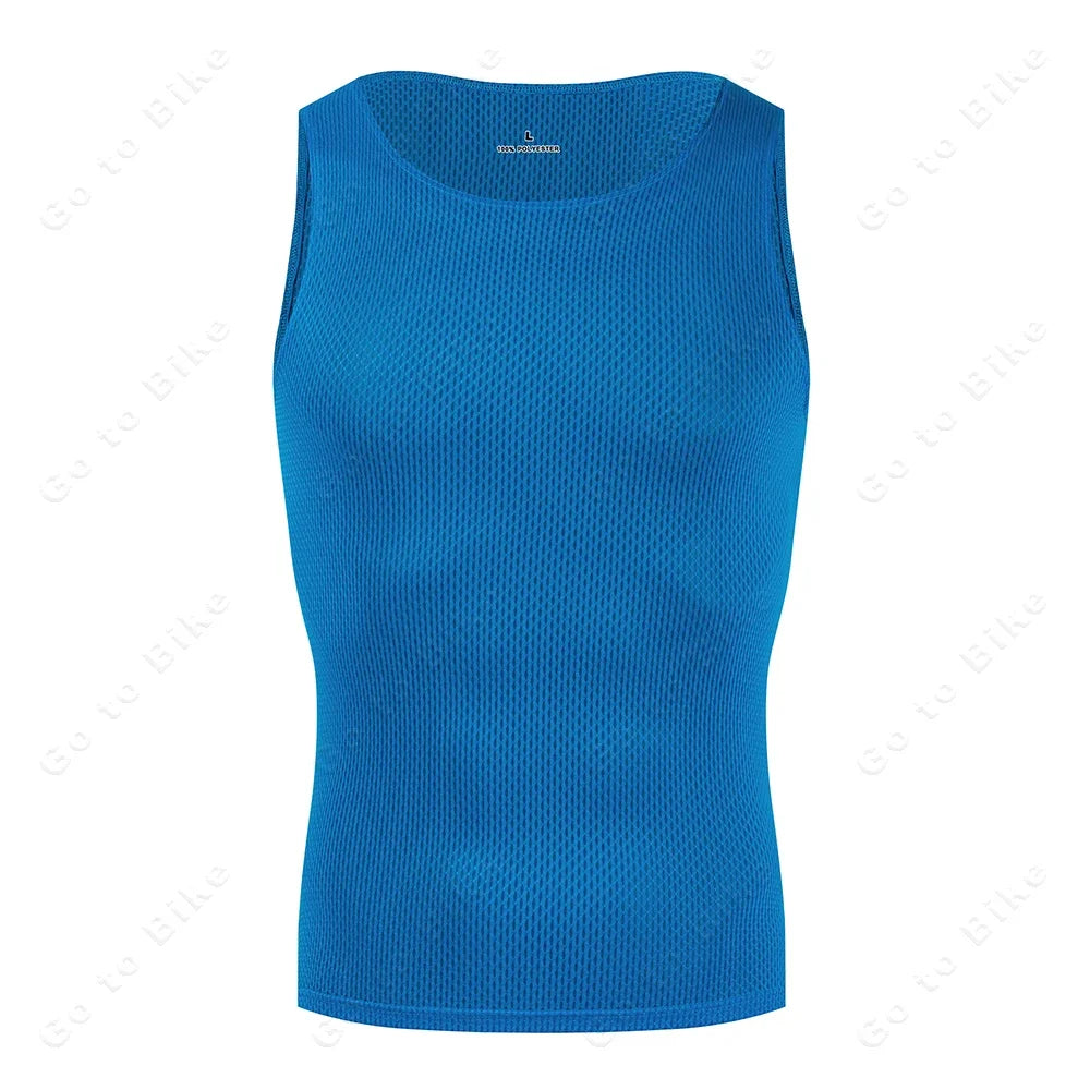 Colorful Cycling Base Layer Cycling Undershirt Quick Dry Underwear Cycling Sleeveless Jersey High Elastici MTB Road Bike Jers