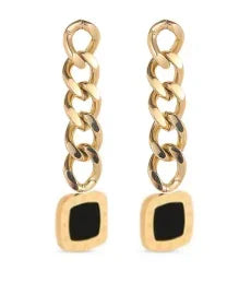 Shiny Zircon Hoop Earrings for Women Trendy Golden Stainless Steel Circle Earring Jewelry Pendientes - D32