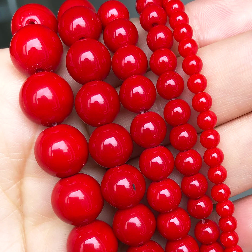 Natural Stone Dark Blue Chalcedony Jades Beads Round Loose Spacer Beads For Jewelry Making 4/6/8/10/12mm DIY Handmade Bracele