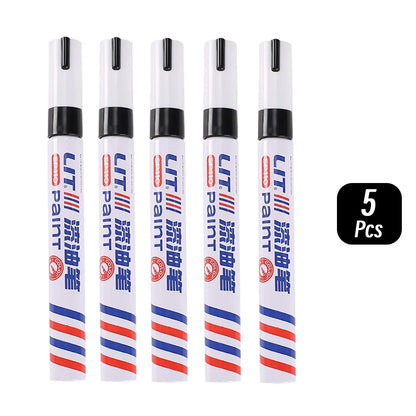3mm 10p Colorful 8 Colors Permanent Paint Marker Waterproof White Markers tire tread rubber fabric Paint metal Paint Marker P