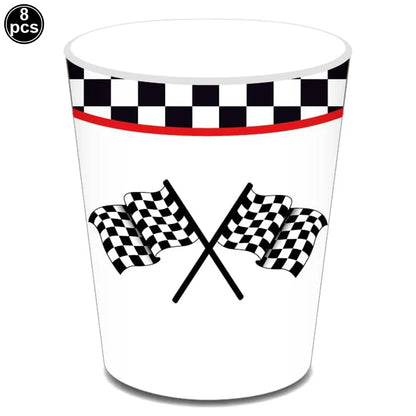 Racing Birthday Decorations Road Tablecloth Racetrack Tablecloth Runner Table flag for Kids Car Theme Birthday Party Supplies