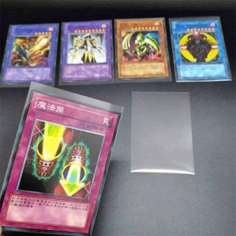 100Pcs Transprant Card Cover Protective Holder For Business Playing Desk Board Game ID Cards Photocard Holders Case 6X9cm