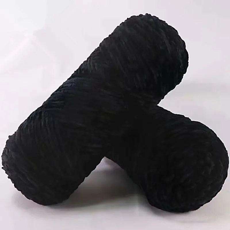 DIY 100% Polyester Velvet Yarn Amigurumi Accessories Dolphin Baby Plush Yarn Soft Chenille Yarn for Knitting 1 Skein 100g 130