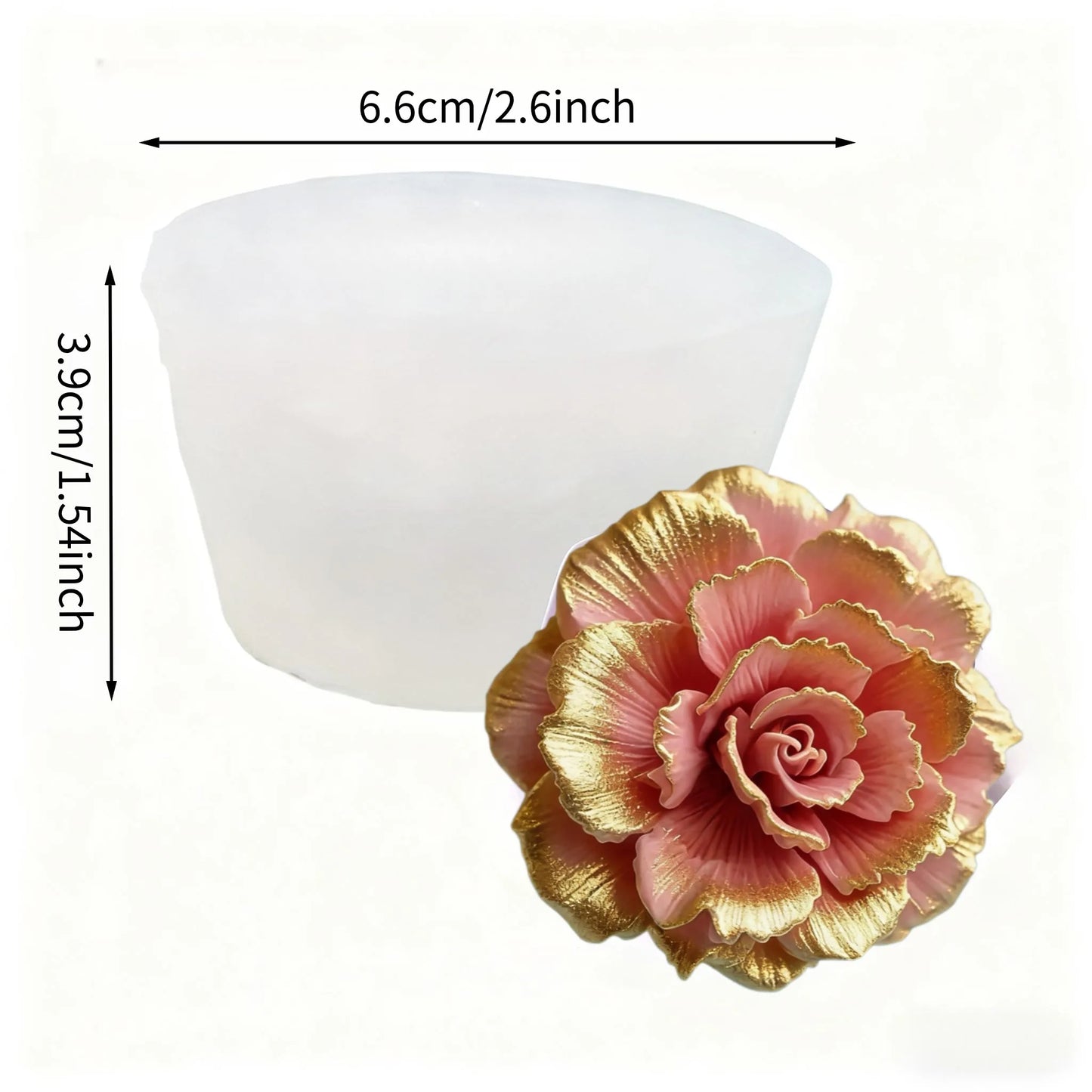 Lotus Flower Silicone Mold，For resin crafting - Suitable for candles、DIYCrafts、Valentine's Day、Mother's Day、Christmas Decorat