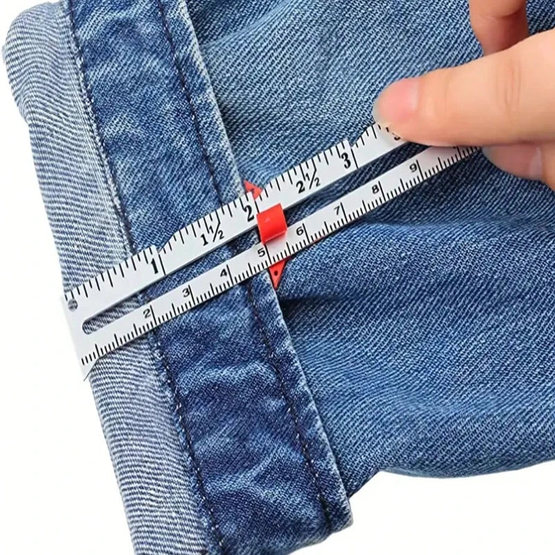1pc Metal Sliding Guage, Sewing Measuring Tool, Sewing Guage For Quilting And Sewing, Sewing Accessories, Sewing Notions