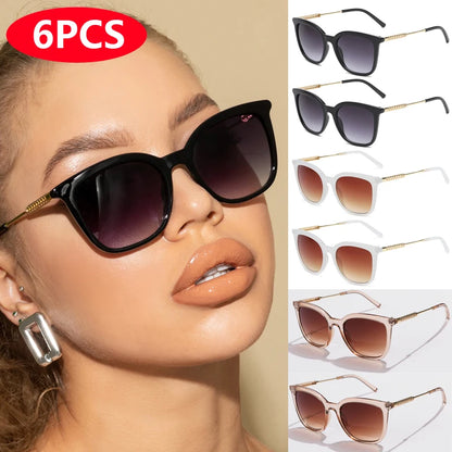 Classic Square Sunglasses Women Men Vintage Brand Sun Glasses Alloy Frame Retro Trend Fashion Style Shades Oculos de sol - 6p