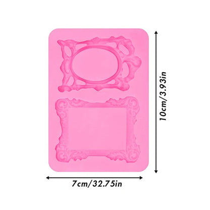 Baroque Style Curlicues Scroll Lace Fondant Silicone Mold Cake Border Decoration Cupcake Top Decoration Mold - 6