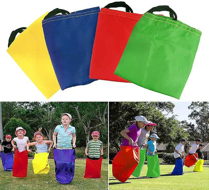 Sack Race Bags for Kids Colorful Oxford Cloth Jumping Sacks Outdoor Group Relay Game for Kindergarten Sports Day Family Party