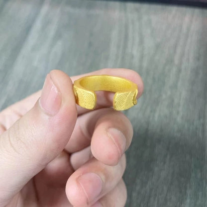 Allergy Free Rings Adjustable Buddhas Half Face Shaped Open Rings Buddhist Finger Rings Ornament Handmade Jewelry
