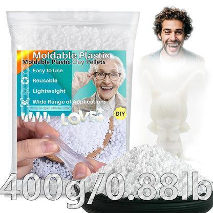 Moldable Plasti - party temporary teeth decoration, thermoplastic bead multi shaped plastic melt reusable hot bead crafts, DI