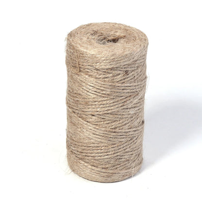 100Meters Natural Jute Rope String Ribbon Crafts DIY Vintage Jute Cord Twine Thread Sewing Gift Party Wedding Home Decoration