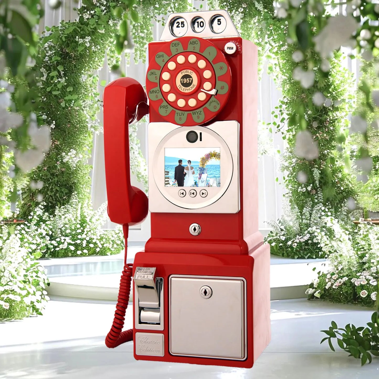 Retro Audio Video Guestbook Wedding Video Message Telephone Guest Video Signature Register Birthday Party Blessing Video Reco