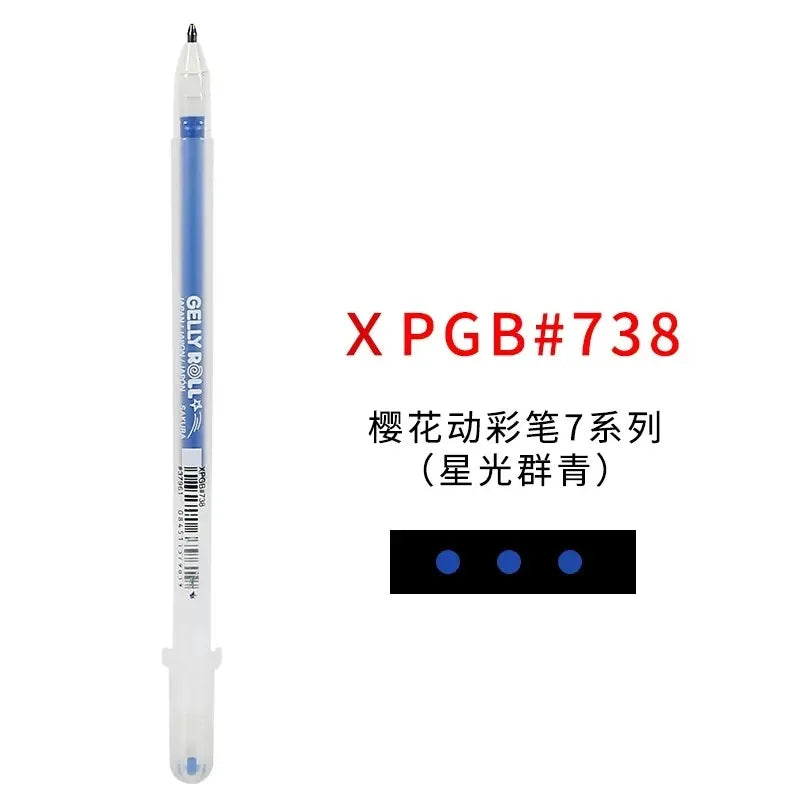 1/3PCS SAKURA Gelly Roll Gel Pens Highlight Marker for Journaling Art Drawing Classic White Ink Assorted Point Fine Medium Bo
