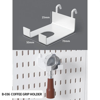 Home Study Storage Pegboard: Suitable for Displaying Figurines, Desk-Top Standing & Clip-On Storage for Furniture Items - W C