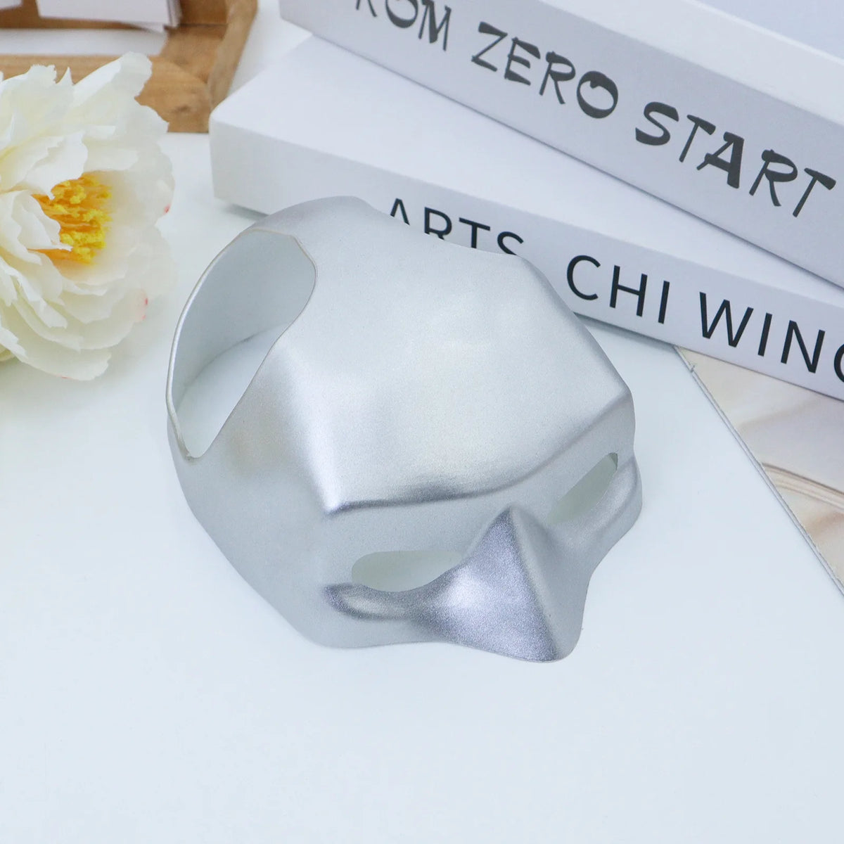 Cat Avenger Mask Bat Halloween 3D Printed Cosplay Hat Cat Funny Toys Photos Props Pet Accessories - Silver