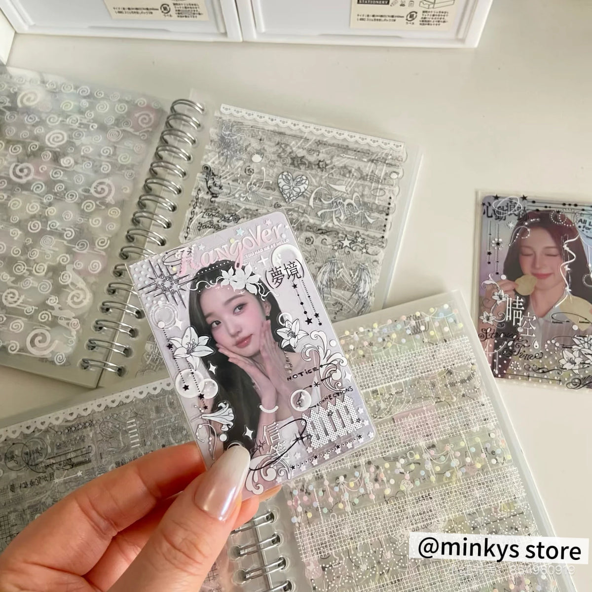 Original 32 Sheets PET Transparent Sticker Book Korean Scrapbooking Stickers For Journal Hand Book Stationery