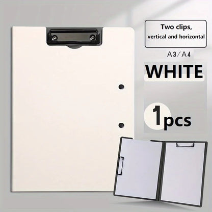 1pcs A4 File Folder Clipboard Writing Pad Memo Clip Board Clips Test Paper Storage Organizer School Supplies Office Stationar