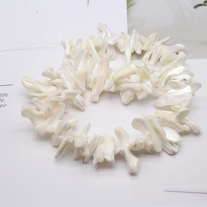 Natural Freshwater Shell Beading 18-25mm Irregular White Shell Loose Beads for Jewelry Making DIY Necklaces Bracelet Accessor